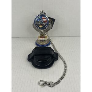 Harley Davidson Franklin Mint Easy Rider Ultimate Chopper Pocket Watch & Stand